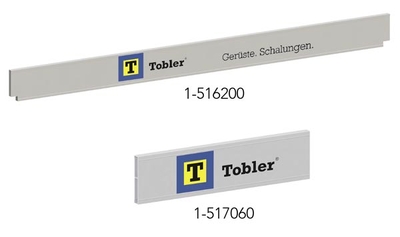 Aluminium toe board, powder-coated Tobler AG