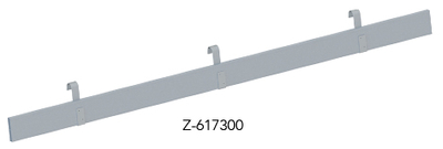 Aluminum toe board for safety railing Tobler AG